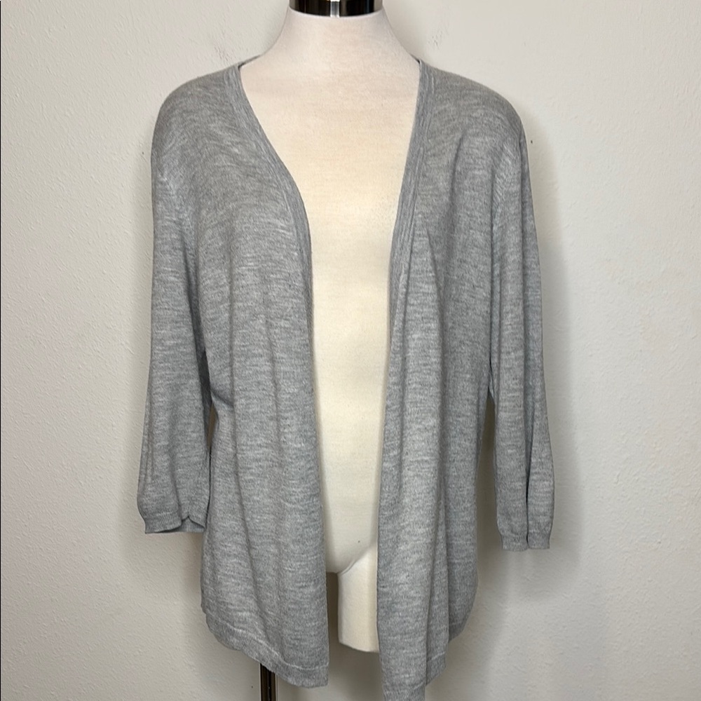 Maurices size XL Gray Cardigan Sweater Open Front Lightweight